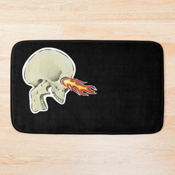 Item preview, Flaming eye Skull designed and sold by MetalTea.