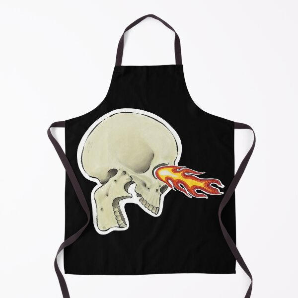 Item preview, Flaming eye Skull designed and sold by MetalTea.
