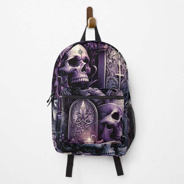 Item preview, Dark Gothic Skull Baroque Macabre Art Print designed and sold by PinUpPizzazz.