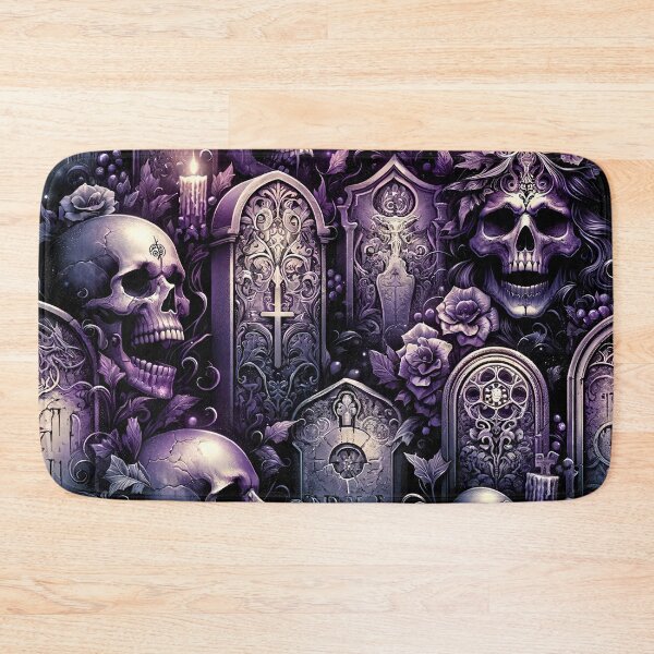 Item preview, Dark Gothic Skull Baroque Macabre Art Print designed and sold by PinUpPizzazz.