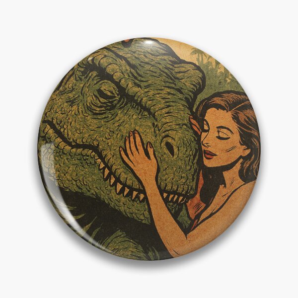 Item preview, Retro Jurassic Pet: T-Rex's Unexpected Love designed and sold by JonelleTshirts.