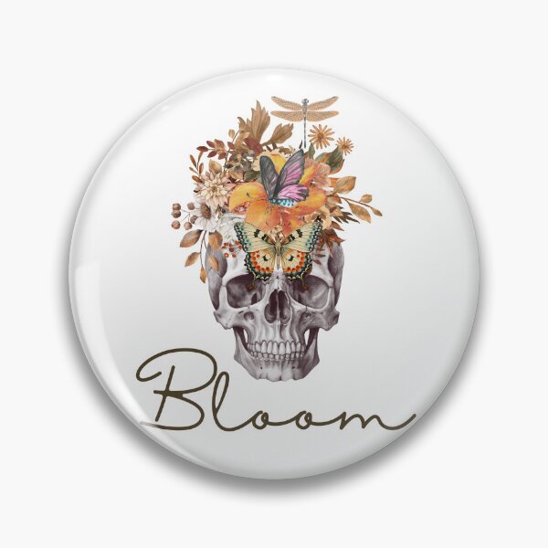 Item preview, Bloom Skull designed and sold by CreativeCrewApp.