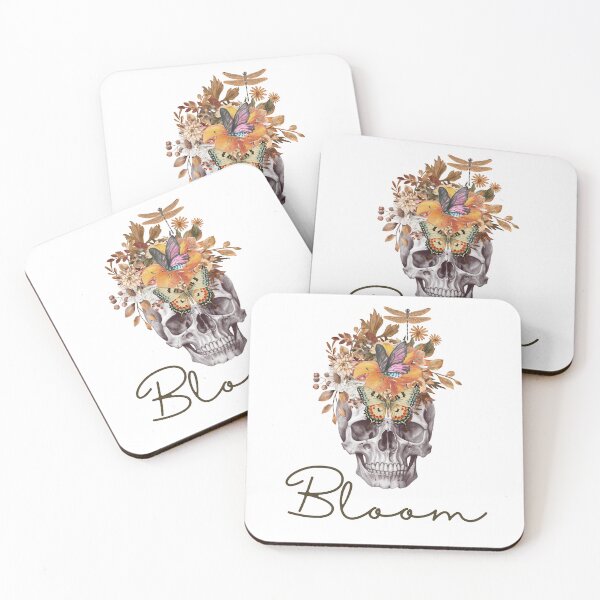 Item preview, Bloom Skull designed and sold by CreativeCrewApp.