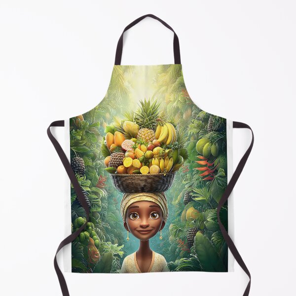 Item preview, Fruit Vendor in Lush Tropical Environment designed and sold by Artessie.