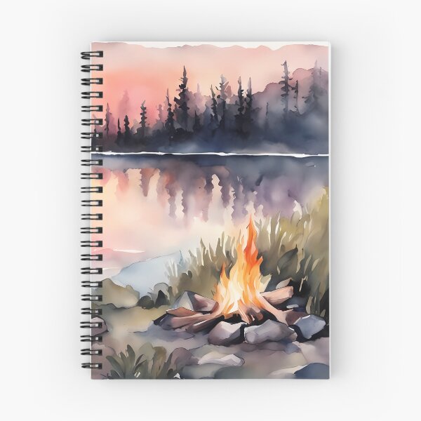 Item preview, Campfire by Lake Sunrise designed and sold by CalmnessbyChoice.