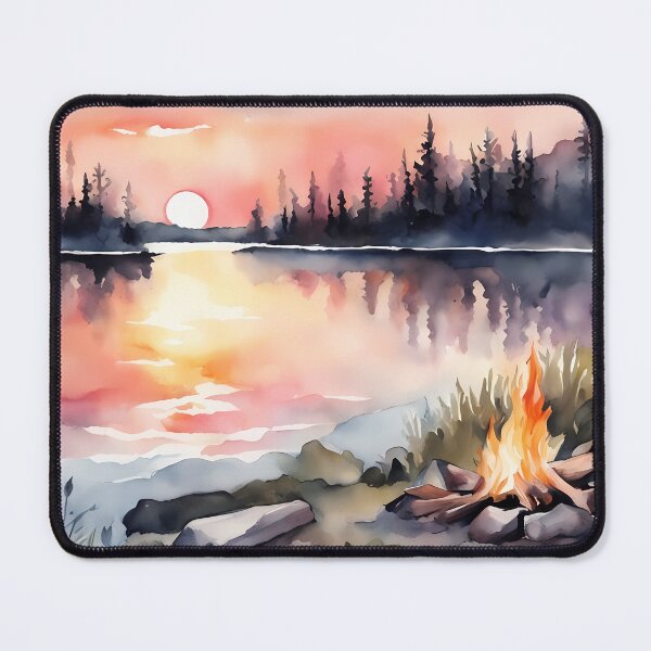 Item preview, Campfire by Lake Sunrise designed and sold by CalmnessbyChoice.