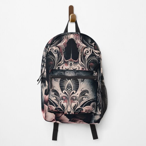 Item preview, Dark Gothic Skull Baroque Macabre Art Print designed and sold by PinUpPizzazz.