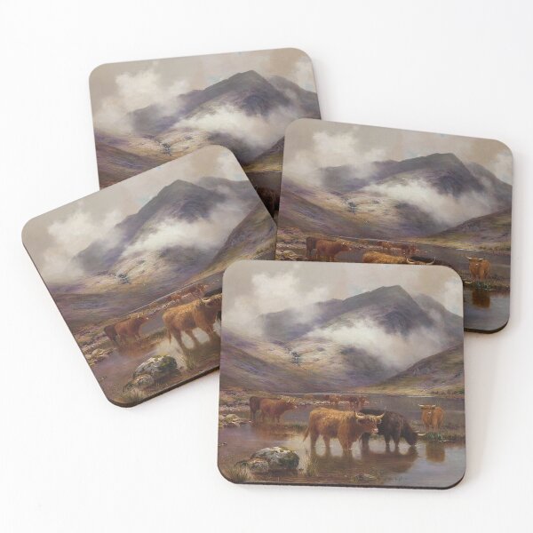 Item preview, Highland Cattle Watering designed and sold by tomorrowsart.