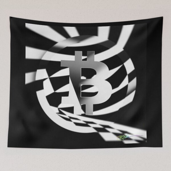 Item preview, Spiral Surge — Bitcoin Optical Art designed and sold by Benito Del Ray.