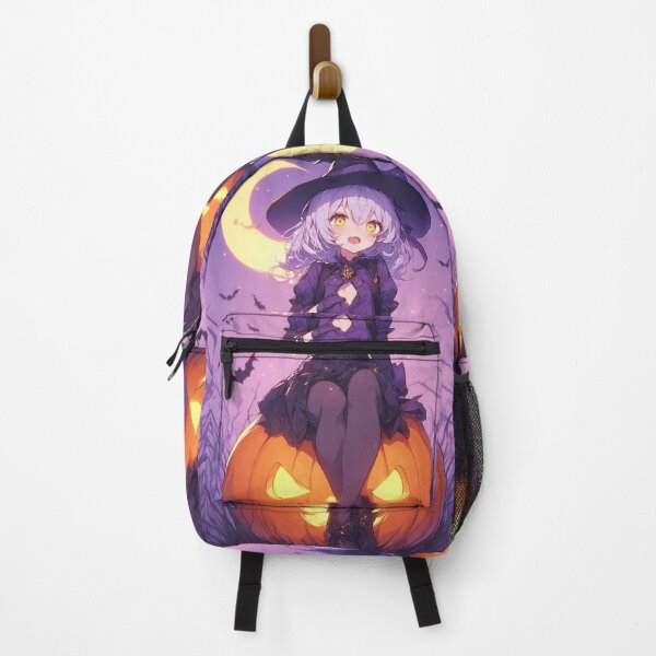 Item preview, Halloween Anime Girl Purple Background designed and sold by ArtsJulian.