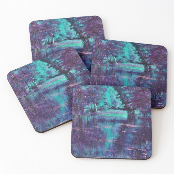 Item preview, Lake in the Park -Purple,Blue designed and sold by tomorrowsart.