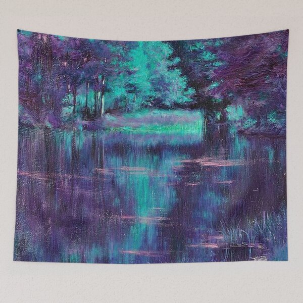 Item preview, Lake in the Park -Purple,Blue designed and sold by tomorrowsart.