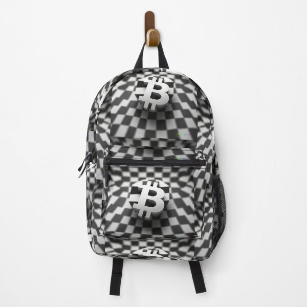 Item preview, Checker Swell — Black & White Bitcoin Op Art designed and sold by Benito Del Ray.