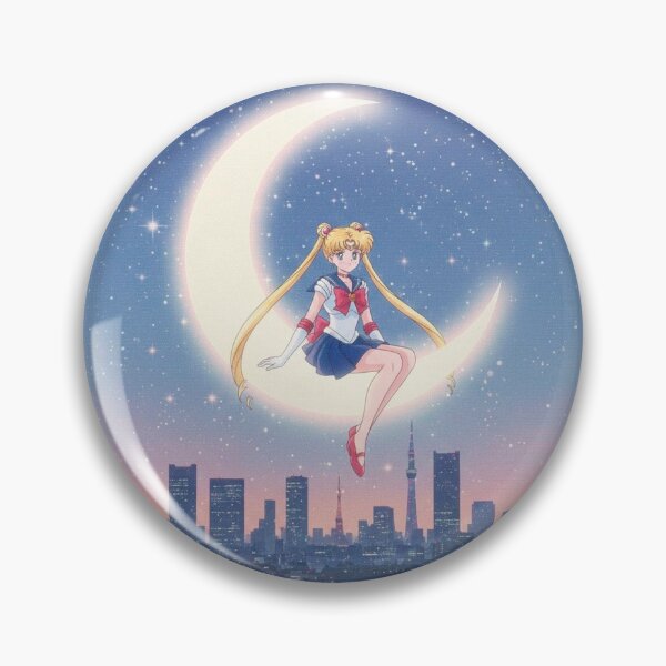 Aperçu de l'œuvre Sailor Moon au-dessus de la ville créée et vendue par Oddloop42.