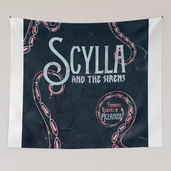 Item preview, Scylla and The Sirens - Hades II - Blue  designed and sold by PostersbyVic.