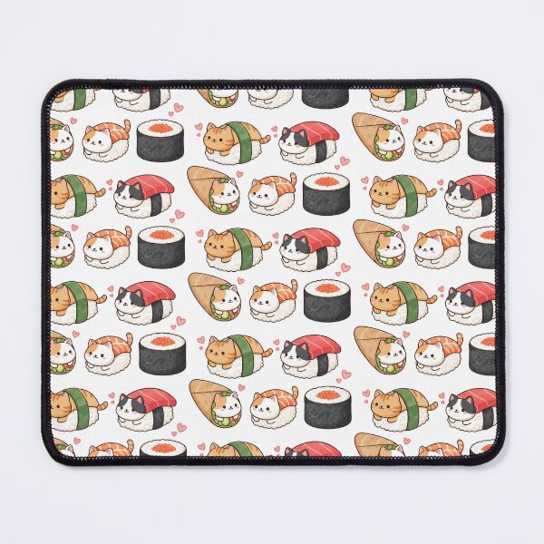 Item preview, cute and adorable cat sushi cozy print designed and sold by AitherArt.