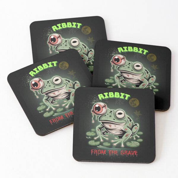 Item preview, Ribbit From the Grave – Undead Zombie Frog designed and sold by Artur-GrafiTee.