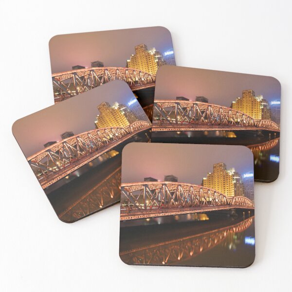 Item preview, Beautiful view of Waibaidu Bridge, Shanghai at night. Original photography designed and sold by studio838.