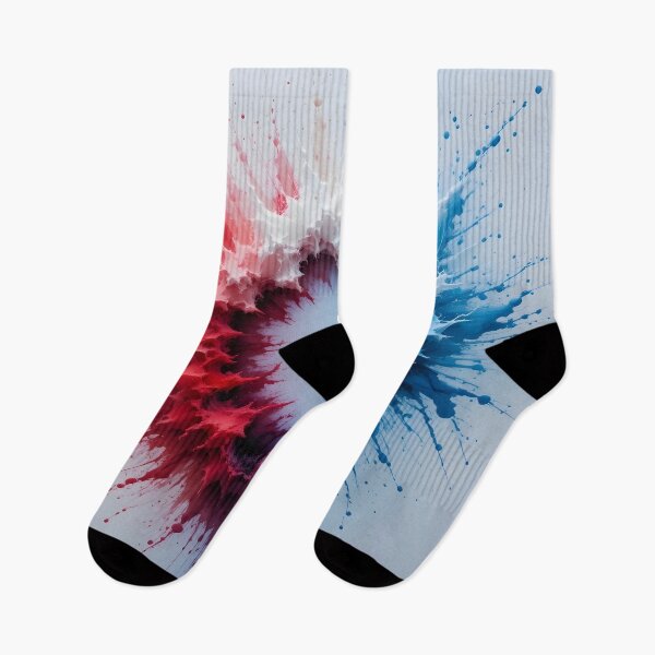 Item preview, Fusion Burst – Red, White & Blue Abstract Energy Splash designed and sold by GeetArtHouse.