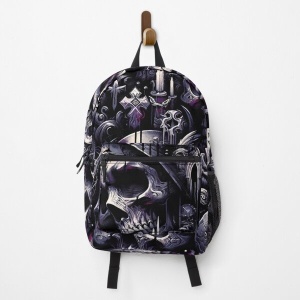 Item preview, Dark Gothic Skull Baroque Macabre Art Print designed and sold by PinUpPizzazz.
