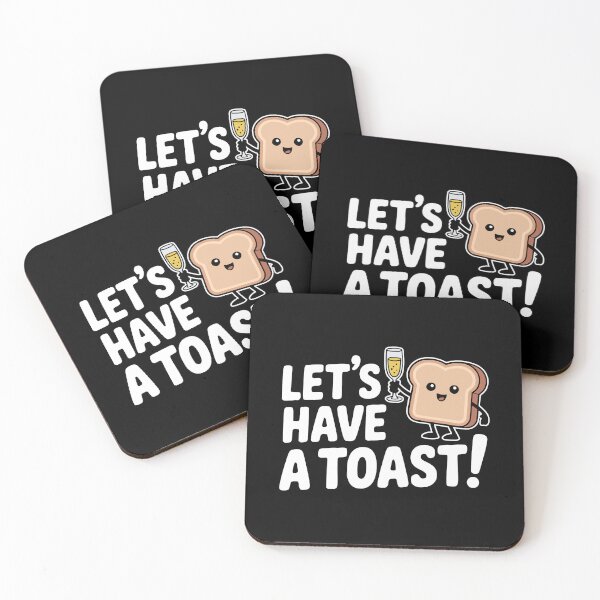 Item preview, Let's Have A Toast! Funny Toasting Bread Pun designed and sold by PMCreative.