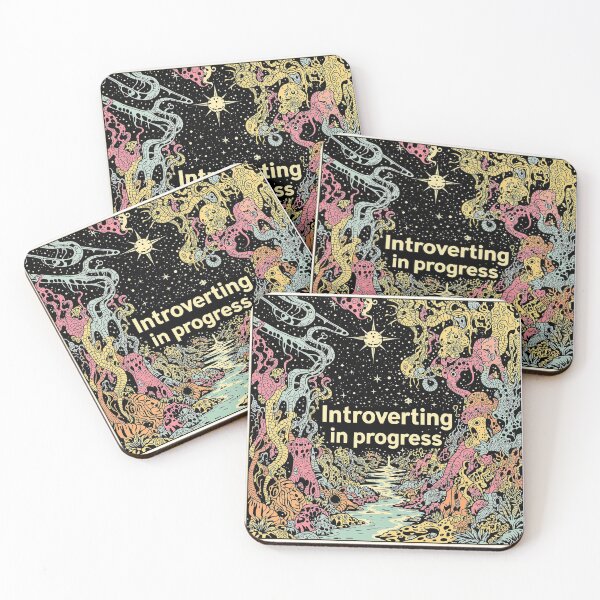 Item preview, Introverting in Progress – Simple Modern Typography Quote designed and sold by AbderraimArt.