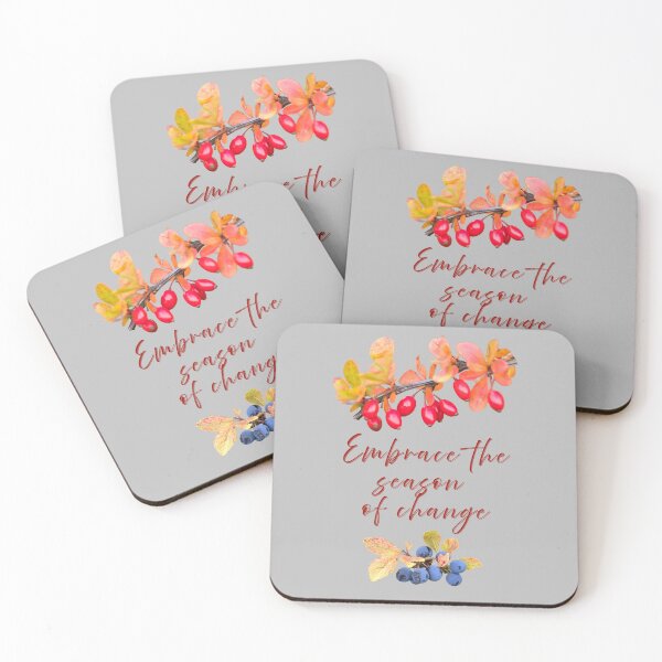 Item preview, Embrace the time of change – autumn design with berries & positive energy designed and sold by Katja LebenFreude.