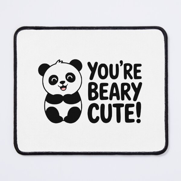 Item preview, You're Beary Cute! Cute Panda Bear Pun designed and sold by PMCreative.