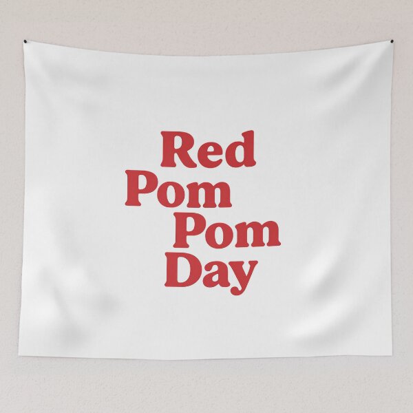 Item preview, “Red Pom Pom Day” designed and sold by summer-loving.