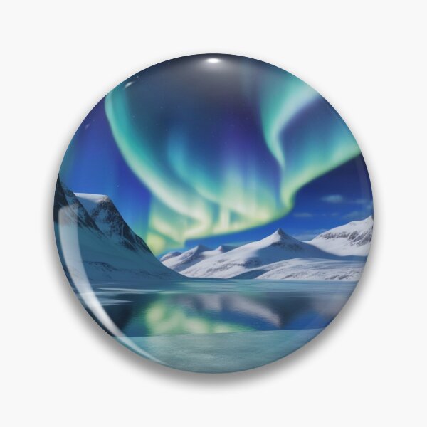 Item preview, Aurora over Snowy Mountains / Aurora sulle Montagne Innevate / Aurora sobre Montañas Nevadas designed and sold by The Natural Image.