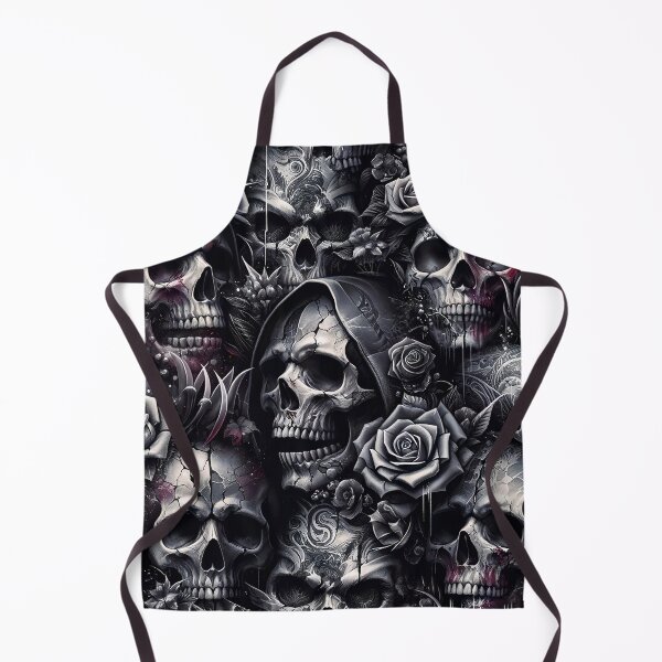 Item preview, Dark Gothic Skull Baroque Macabre Art Print designed and sold by PinUpPizzazz.