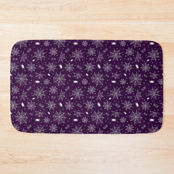 Item preview, Cute Halloween Print. Purple and White Spider Web Pattern designed and sold by AnnaVioletStore.
