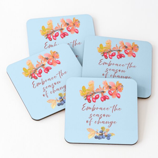 Item preview, Embrace the time of change – autumn design with berries & positive energy designed and sold by Katja LebenFreude.