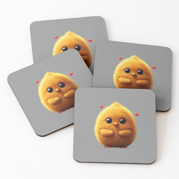 Item preview, Fluffy Yellow-Orange Character with Hearts and Sparkles – Cute 3D Emoji of Affection designed and sold by PixelVibe782.