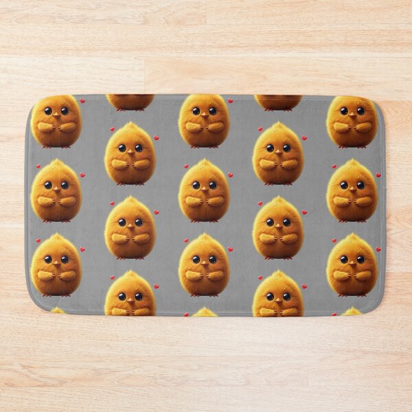 Item preview, Fluffy Yellow-Orange Character with Hearts and Sparkles – Cute 3D Emoji of Affection designed and sold by PixelVibe782.