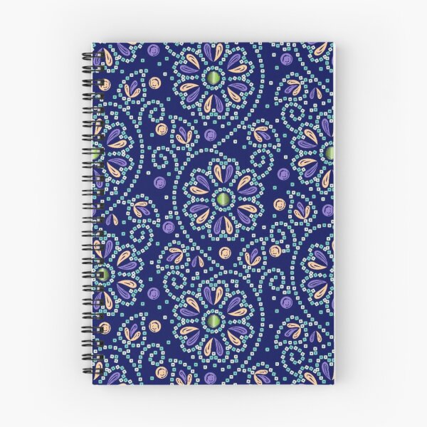 Item preview, Blue Floral Mandala Pattern – Elegant Boho Geometric Design designed and sold by Kruti Collection.