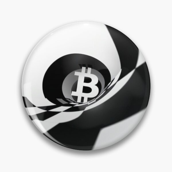 Item preview, Monochrome Pulse — Bitcoin Op Art Design designed and sold by Benito Del Ray.