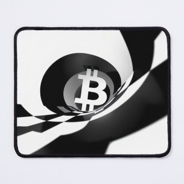Item preview, Monochrome Pulse — Bitcoin Op Art Design designed and sold by Benito Del Ray.
