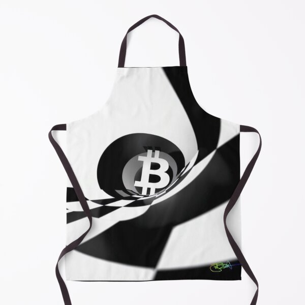 Item preview, Monochrome Pulse — Bitcoin Op Art Design designed and sold by Benito Del Ray.