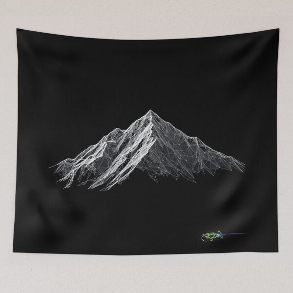 Item preview, Midnight Peaks — Minimal Mountain Op Art Design designed and sold by Benito Del Ray.