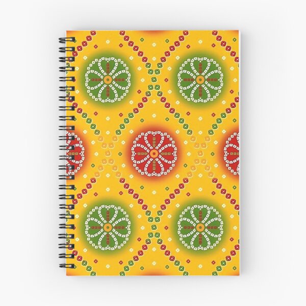 Item preview, Yellow Mandala Floral Pattern – Vibrant Indian Boho Design designed and sold by Kruti Collection.