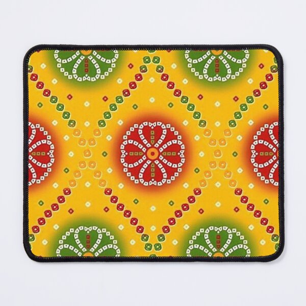 Item preview, Yellow Mandala Floral Pattern – Vibrant Indian Boho Design designed and sold by Kruti Collection.