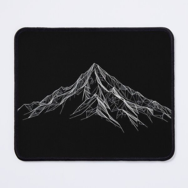 Item preview, Silent Summits — Black & White Mountain Op Art designed and sold by Benito Del Ray.