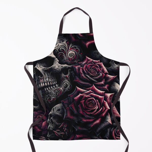 Item preview, Dark Gothic Skull Baroque Macabre Art Print designed and sold by PinUpPizzazz.