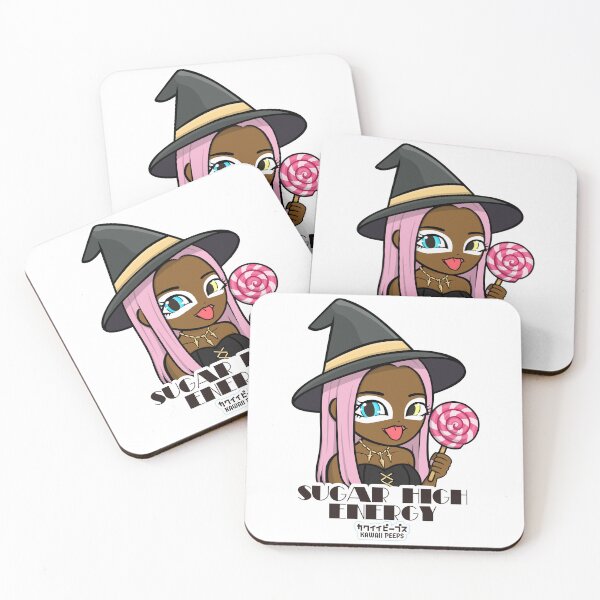 Item preview, Halloween Witch Lollipop Candy "Sugar High Energy" Kawaii Girl Design designed and sold by P-L-Sardines.