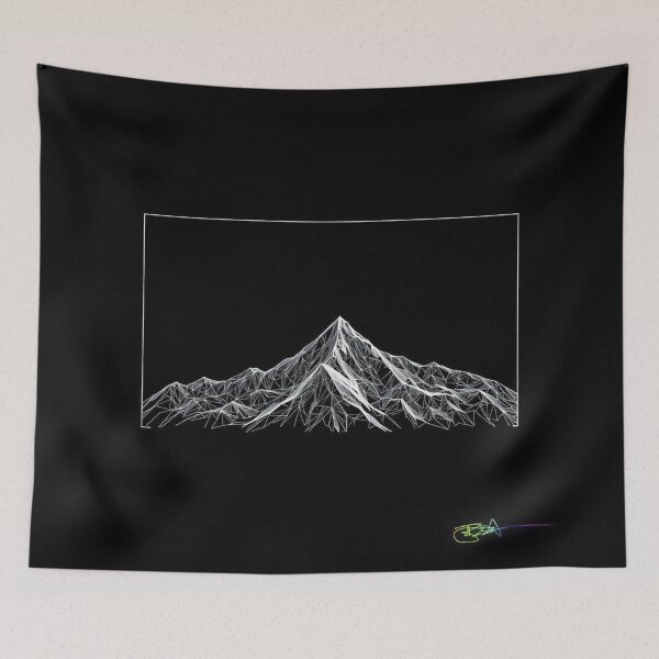 Item preview, Ethereal Elevation — Minimal Mountain Op Art designed and sold by Benito Del Ray.