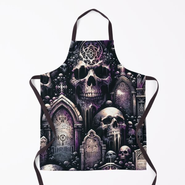 Item preview, Dark Gothic Skull Baroque Macabre Art Print designed and sold by PinUpPizzazz.
