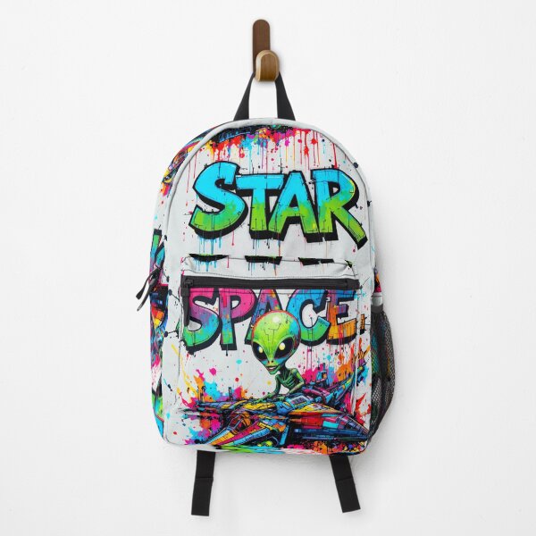 Item preview, Alien Space Star in colorful graffiti style designed and sold by Hot4Shirt.