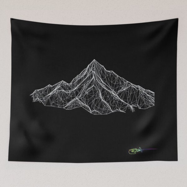 Item preview, Echo Ridge — Black & White Mountain Lines designed and sold by Benito Del Ray.