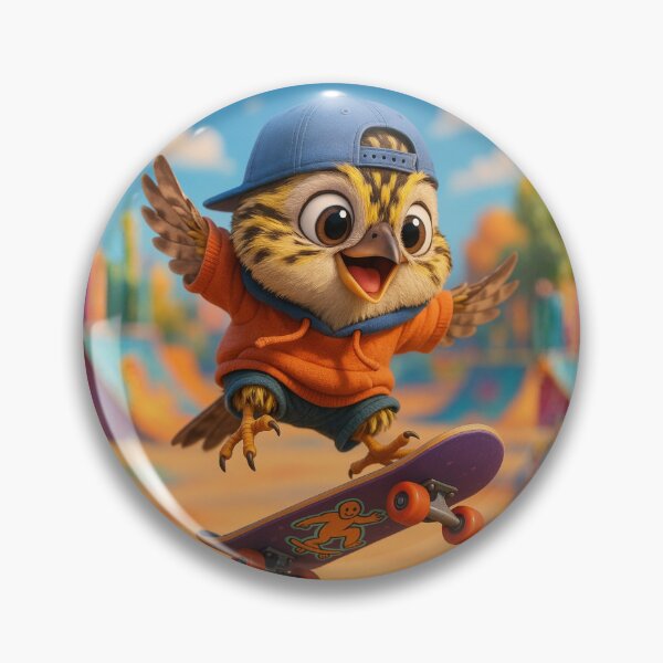 Item preview, Skater Savannah Sparrow designed and sold by Sillytoe.